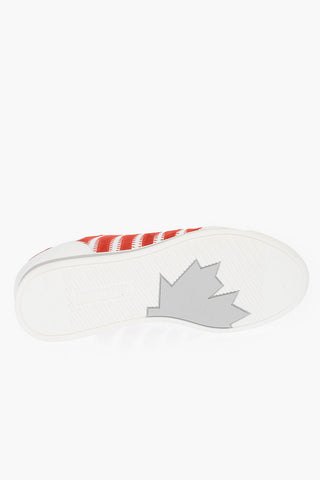 leather NEW RUNNER sneakers with suede details