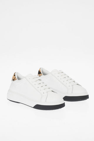 ponyskin detail leather BUMPER sneakers
