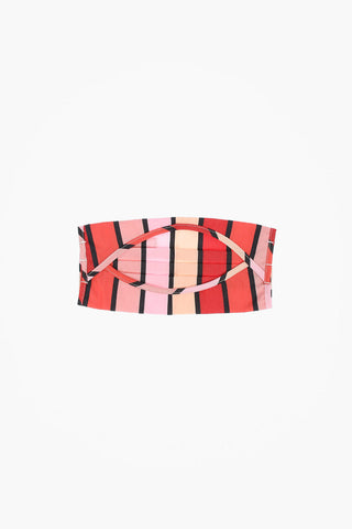 Striped Cotton Face Mask Cover
