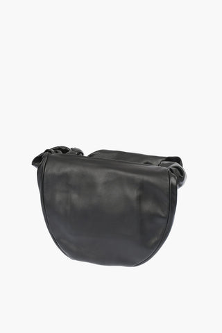 Borsa Hobo in Pelle con Zip Dorata