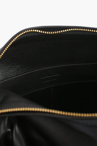Borsa Hobo in Pelle con Zip Dorata