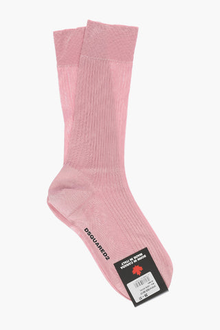 ribbed silk socks