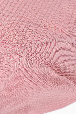 ribbed silk socks