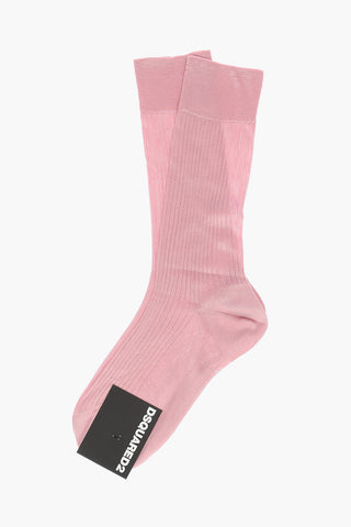 ribbed silk socks