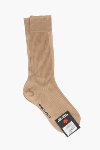 ribbed silk socks