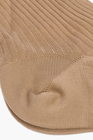ribbed silk socks