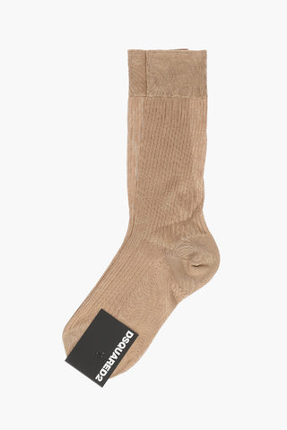 ribbed silk socks