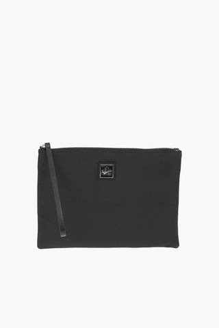ZIp Clusure Solid Color Nylon Clutch Bag