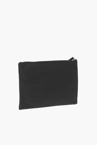 ZIp Clusure Solid Color Nylon Clutch Bag