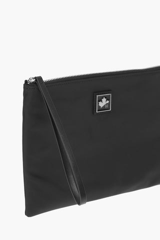 ZIp Clusure Solid Color Nylon Clutch Bag