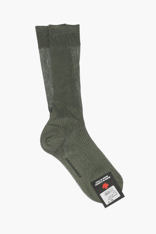 ribbed silk socks