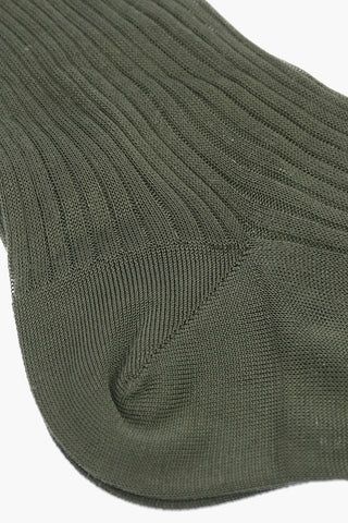 ribbed silk socks