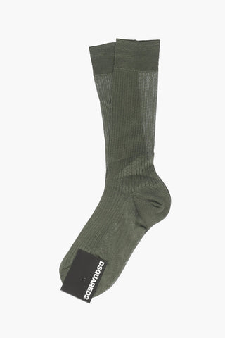 ribbed silk socks