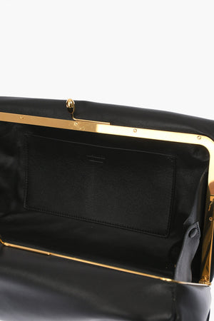 Doctor Bag aus Leder mit goldfarbenen Details