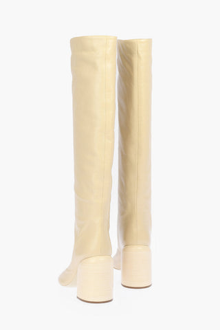 10cm Solid Color Leather NIKKI Boots