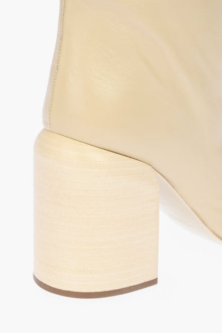 10cm Solid Color Leather NIKKI Boots