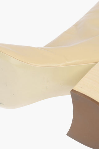 10cm Solid Color Leather NIKKI Boots