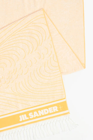 98x180cm two-tone beach towel with fringe