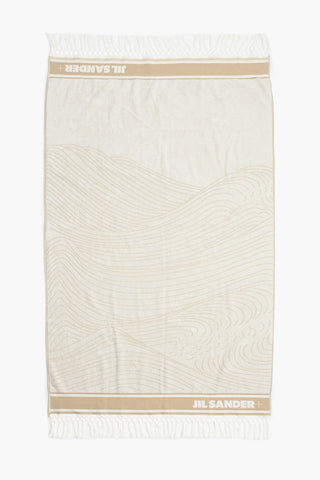 98x180cm two-tone beach towel with fringe