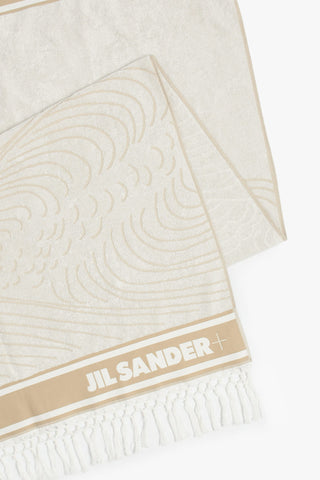 98x180cm two-tone beach towel with fringe