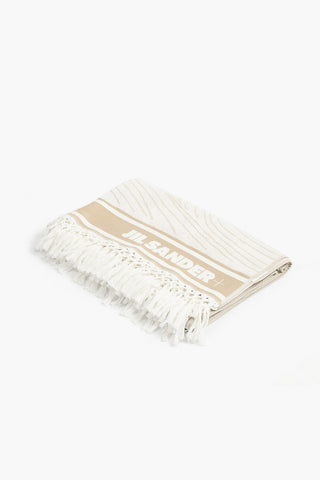 98x180cm two-tone beach towel with fringe