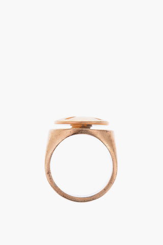 Engraved Design Golden-Tone Ring