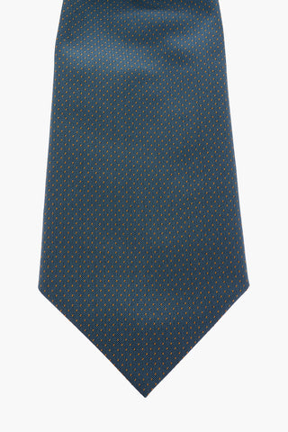CC COLLECTION Ascot Tie with Mini Dots Pattern