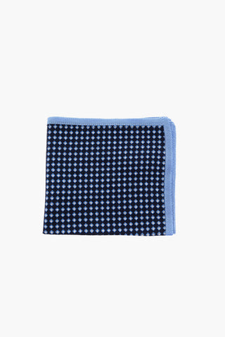 Silk Pocket Square with Geometric Pattern