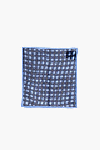 Silk Pocket Square with Geometric Pattern