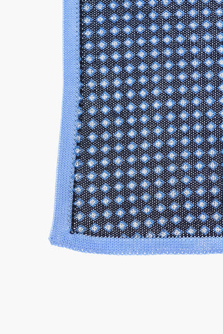 Silk Pocket Square with Geometric Pattern