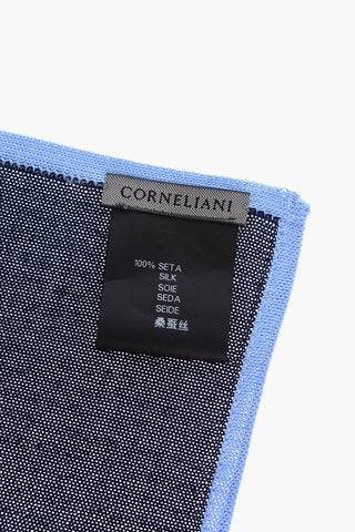 Silk Pocket Square with Geometric Pattern