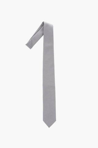 CC COLLECTION Wool Blen Tie with Geometric Pattern