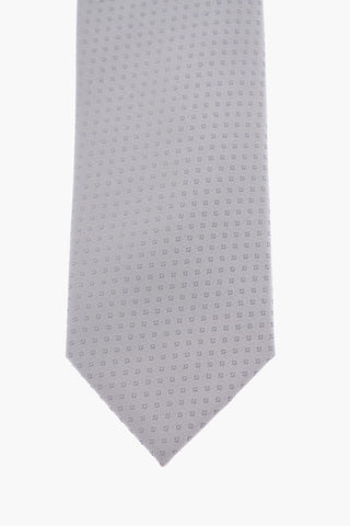 CC COLLECTION Wool Blen Tie with Geometric Pattern