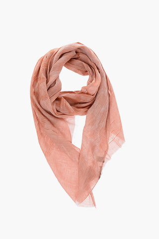 Flax Blend Frayed Foulard