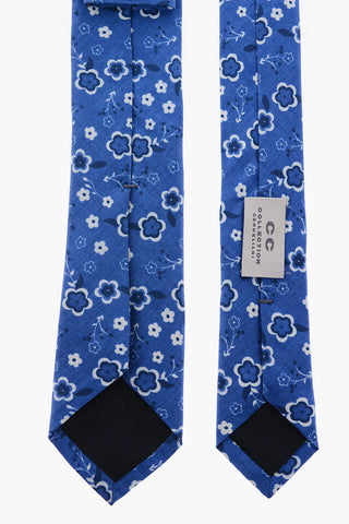 CC COLLECTION Cravatta in Seta con Motivo Floreale