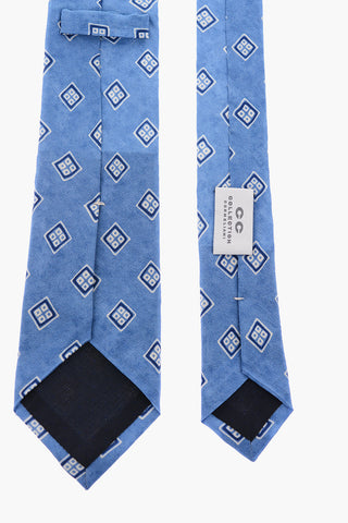 CC COLLECTION Cravatta in Seta con Motivo Geometrico