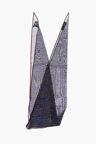 Silk Blend Foulard with Abstract Pattern