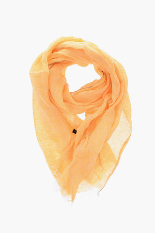 Flax Foulard with Contrasting Bands