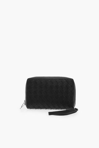 Zipped Knitted Nappa Bracelet Carryall