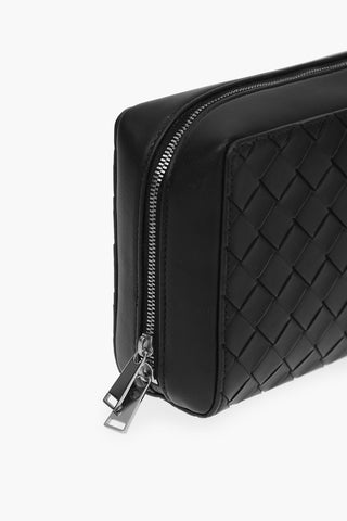 Zipped Knitted Nappa Bracelet Carryall