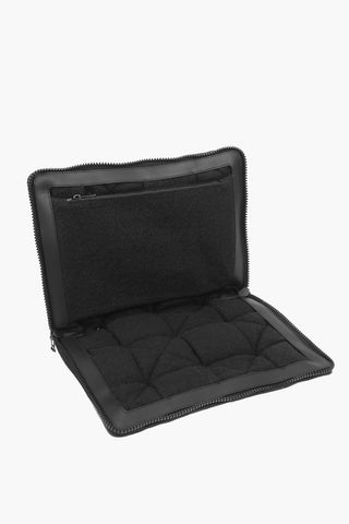 Knitted Motif HIDROLOGY Leather Padded Briefcase