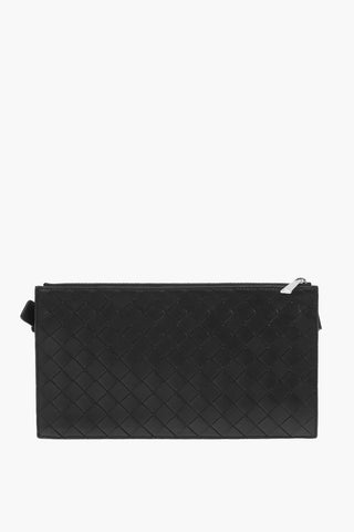 Braided Soft Leather Belt Bag with Zip Fastening