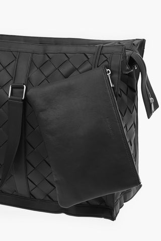 Borsa da Viaggio HIDROLOGY in Nappa Intrecciata