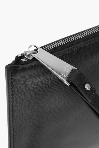 Logoed Leather Pochette