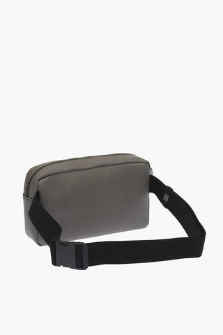 Basket Weaved Leather Belt Bag
