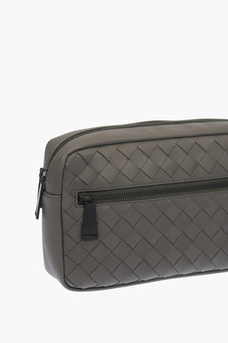Basket Weaved Leather Belt Bag
