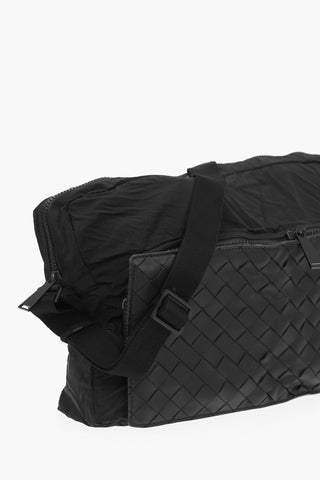 Foldable INTRECCIATO Nylon Shoulder Bag