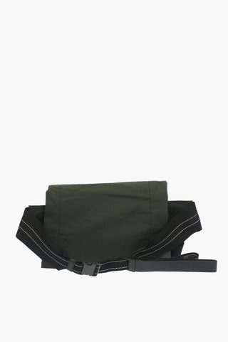 Mesh Detail GREEN PAPER Nylon Beltbag