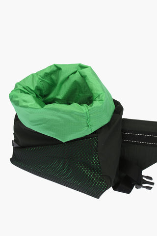 Mesh Detail GREEN PAPER Nylon Beltbag