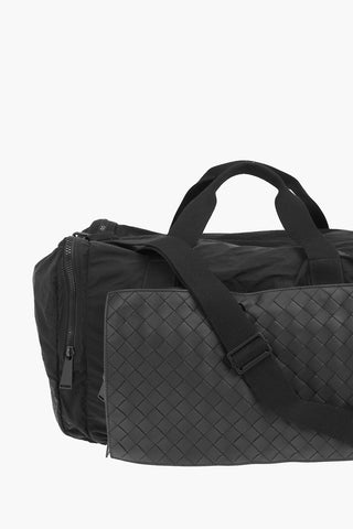 Borsa da Viaggio PAPER Estraibile in Nylone e Pelle Nappa intrecciata